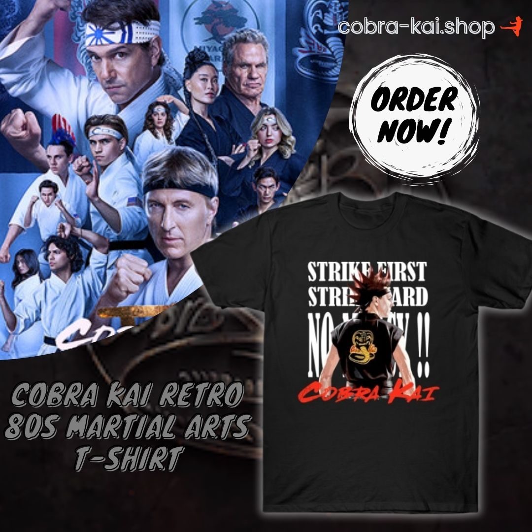 Cobra Kai Retro 80s Martial Arts T-Shirt